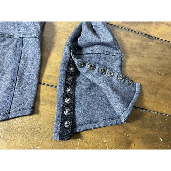 Lululemon Womens Snap Me Up Cropped Leggings Gray Black Low Rise Active Size 4 - Picture 8 of 12